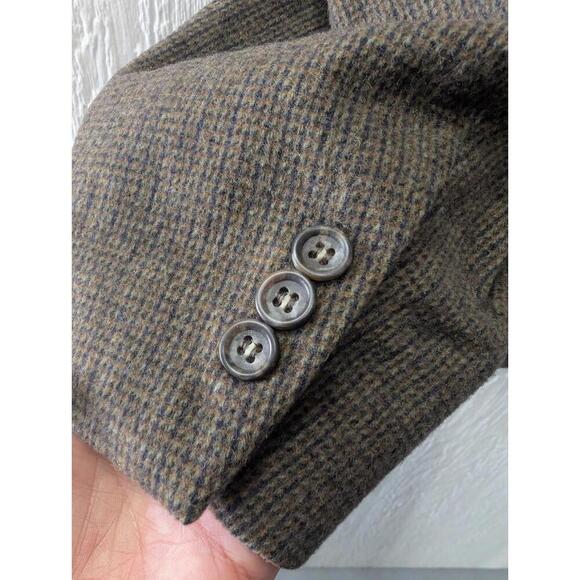 Robert Stock Camel Hair Wool Tweed Blazer Sport Coat Heritage Classic Size 48R - Picture 7 of 7